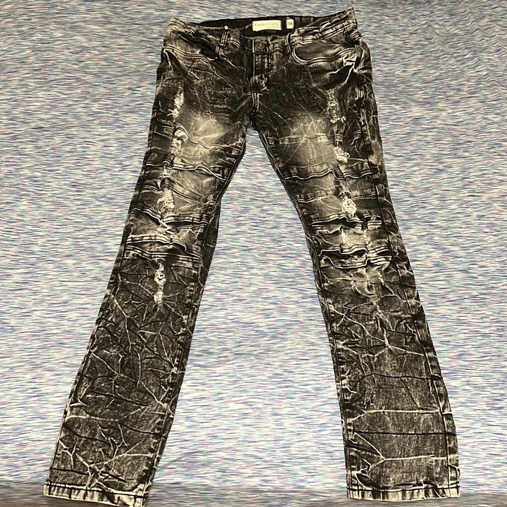 Evolution jeans 36 stacked